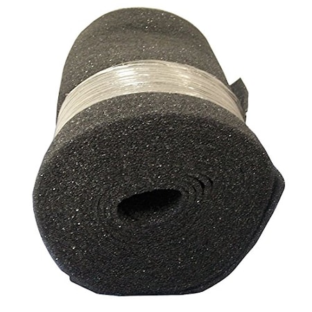 Duraflow Filtration Air Filter Foam Roll Media, 24 in x 25 ft x 1/2 in, Dark Gray FoamRl1/2